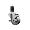 Service Caster 3'' Semi Steel Swivel 1-5/8'' Expanding Stem Caster with Brake SCC-EX20S314-SSS-TLB-158 - alternate 1